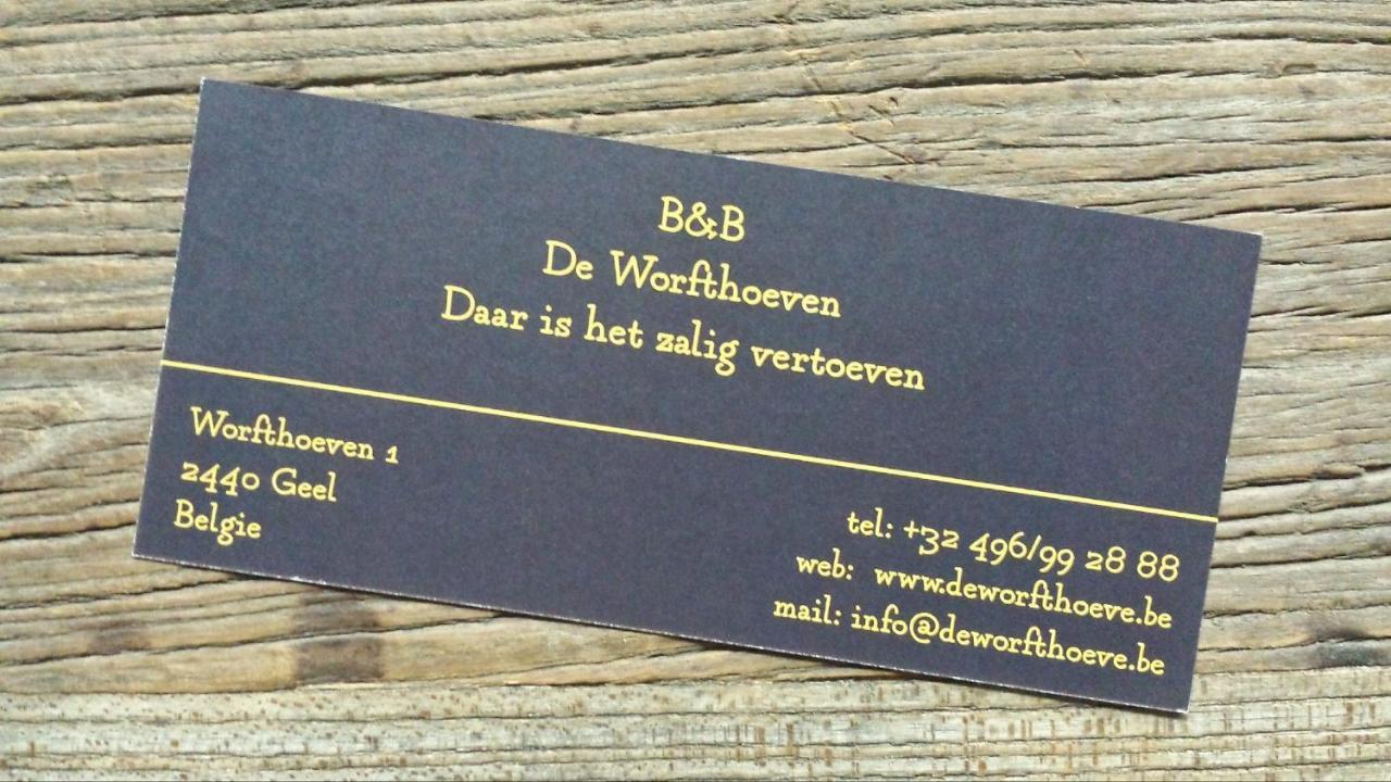 De Worfthoeve Bed & Breakfast Geel Exterior photo